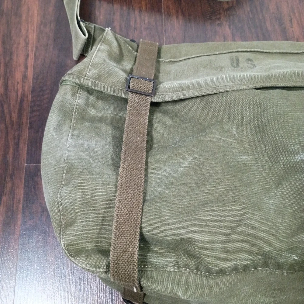 1951 US Army M1945 Field Pack Lower Green  Cargo Pack Musette Messenger Bag